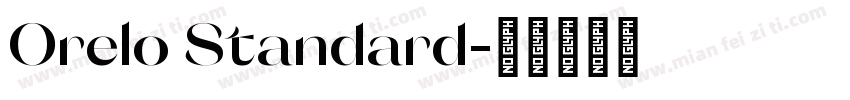 Orelo Standard字体转换